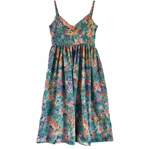 Vintage Dresses & Skirts - Golden Girls XO Betty White XO Vintage Medium - Large Floral Dress Flowy Skirt